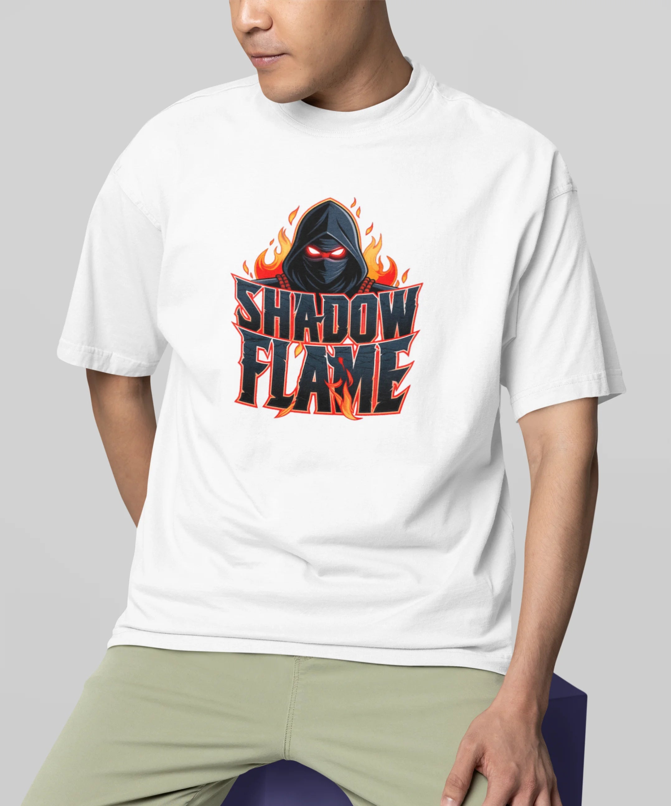 Shadow Flame Oversized T-Shirt