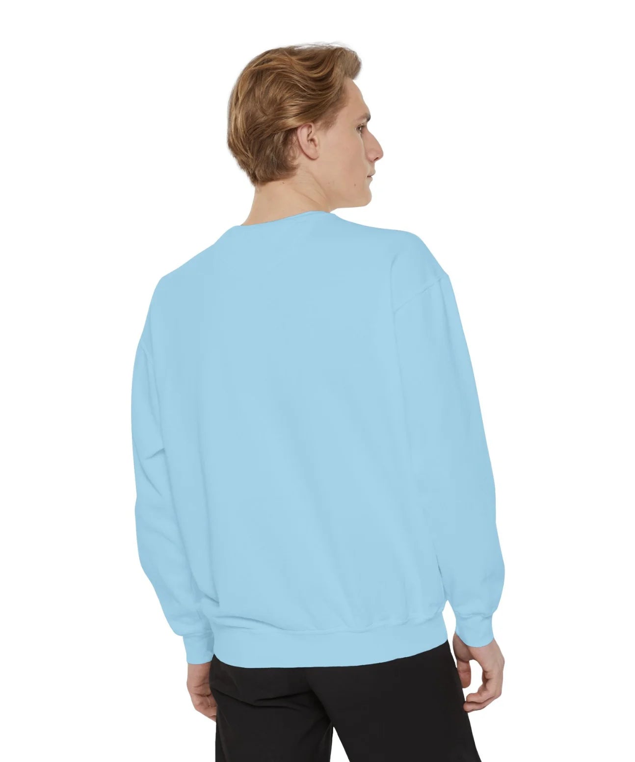 Baby Blue Solid Sweatshirt