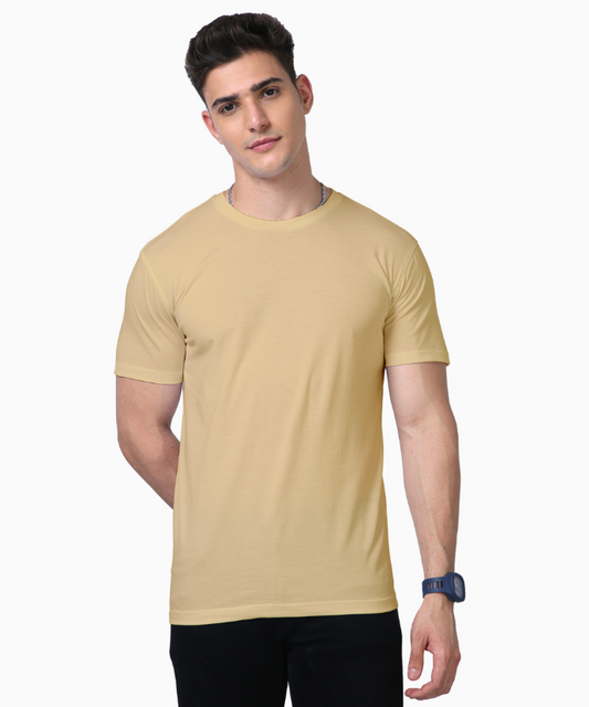 Beige Supima T-Shirt - JXN Fury