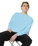 Baby Blue Solid Sweatshirt