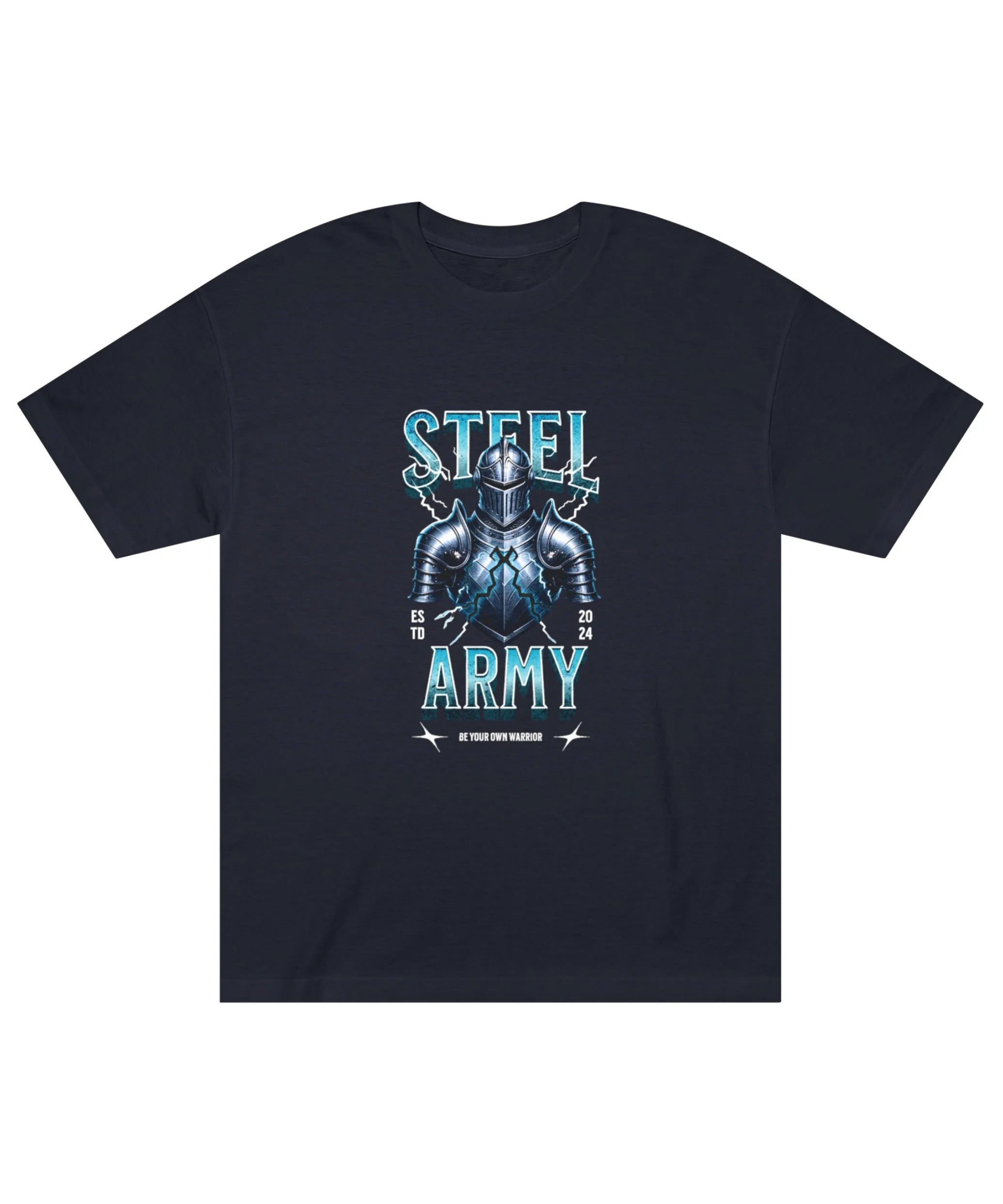 Steel Army Round Neck Classic T-shirt - JXN Fury