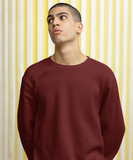 Maroon Solid Sweatshirt