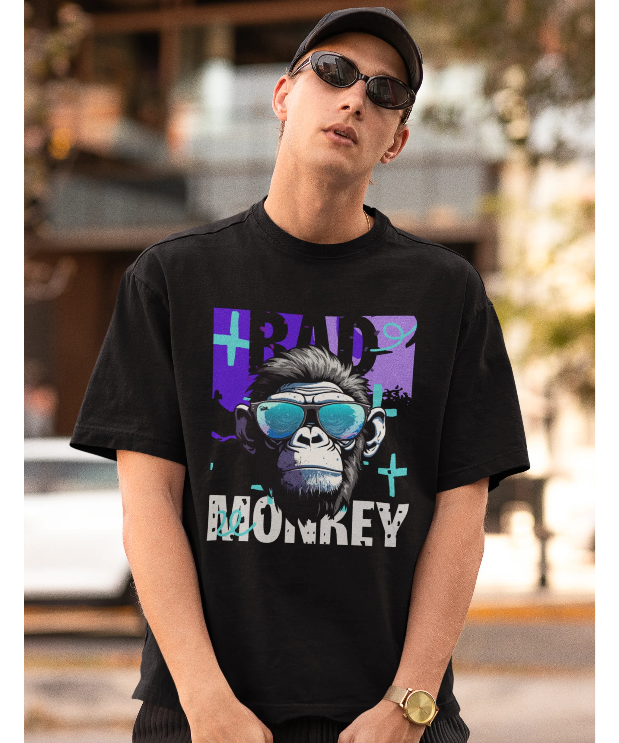 Bad Monkey Oversized T-Shirt - JXN Fury