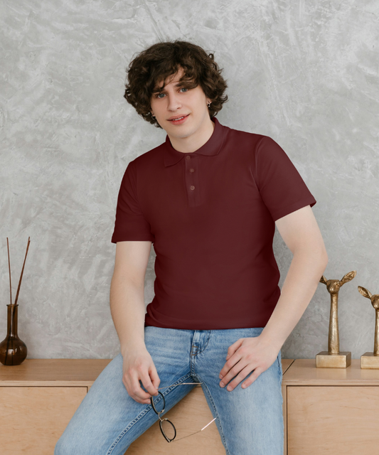 Maroon Polo T-Shirt