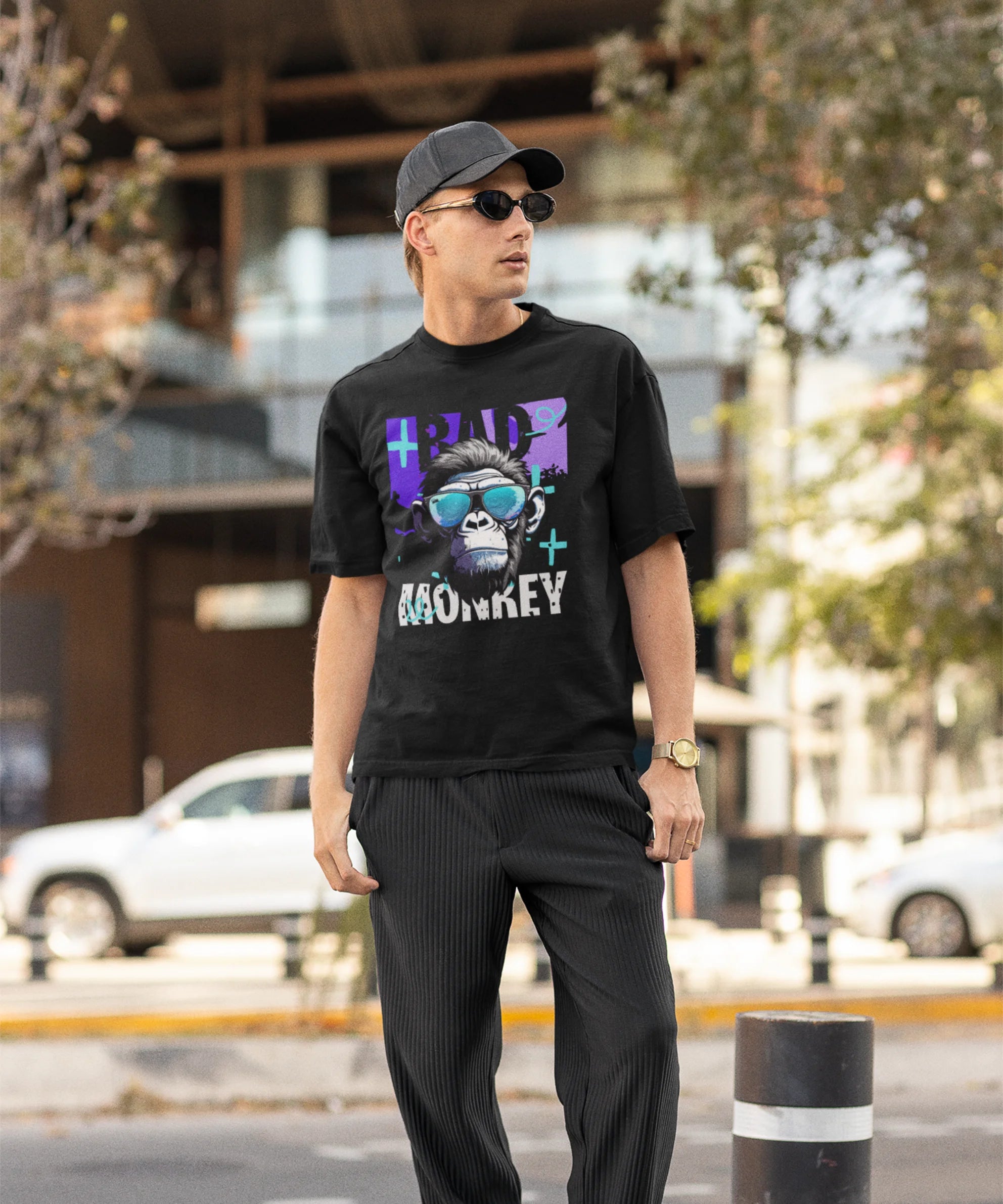 Bad Monkey Oversized T-Shirt - JXN Fury