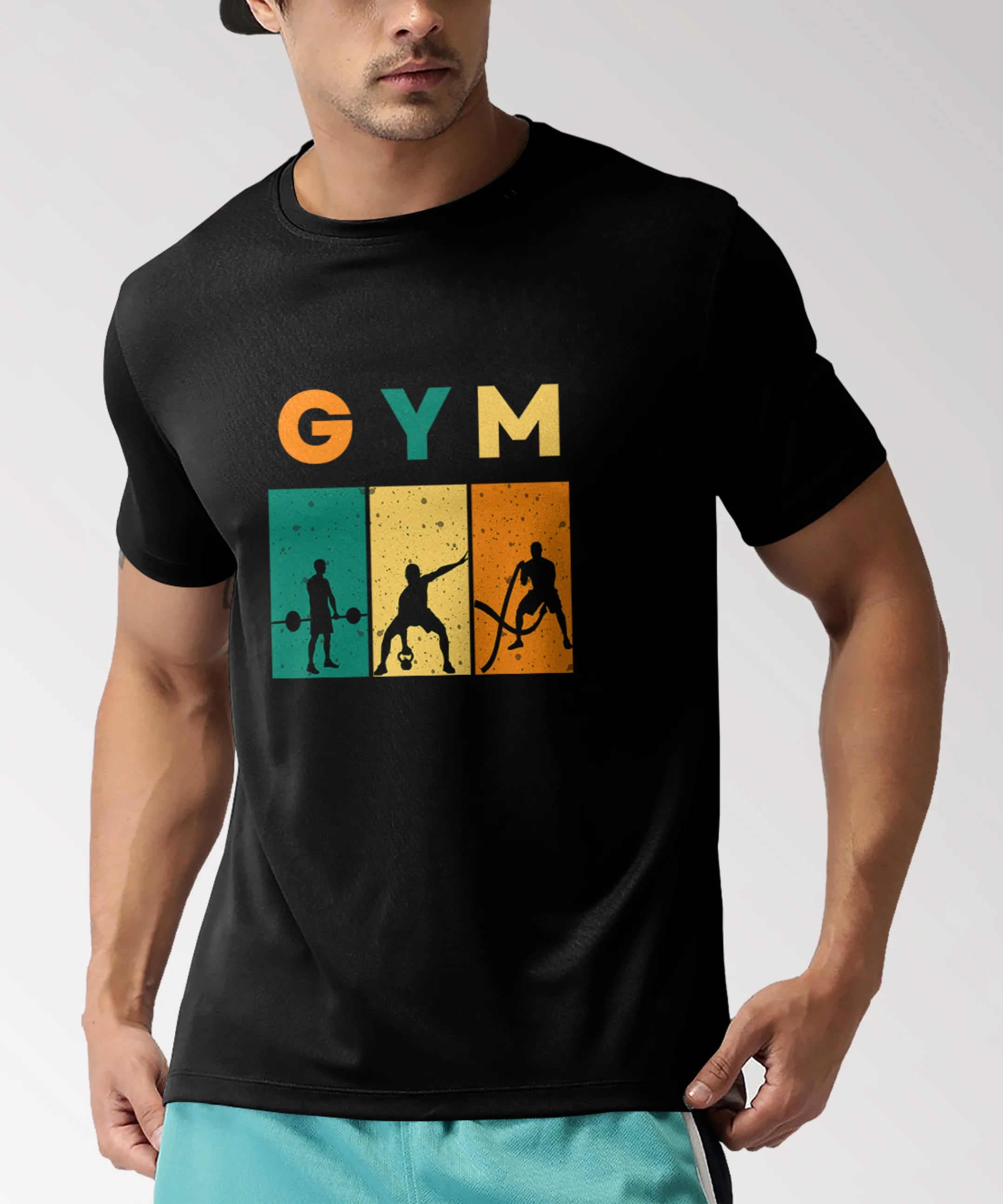 GYM Round Neck Classic T-shirt - JXN Fury