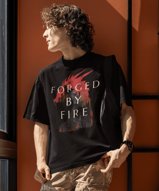 Forged by Fire Oversized T-Shirt - JXN Fury