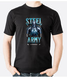 Steel Army Round Neck Classic T-shirt - JXN Fury