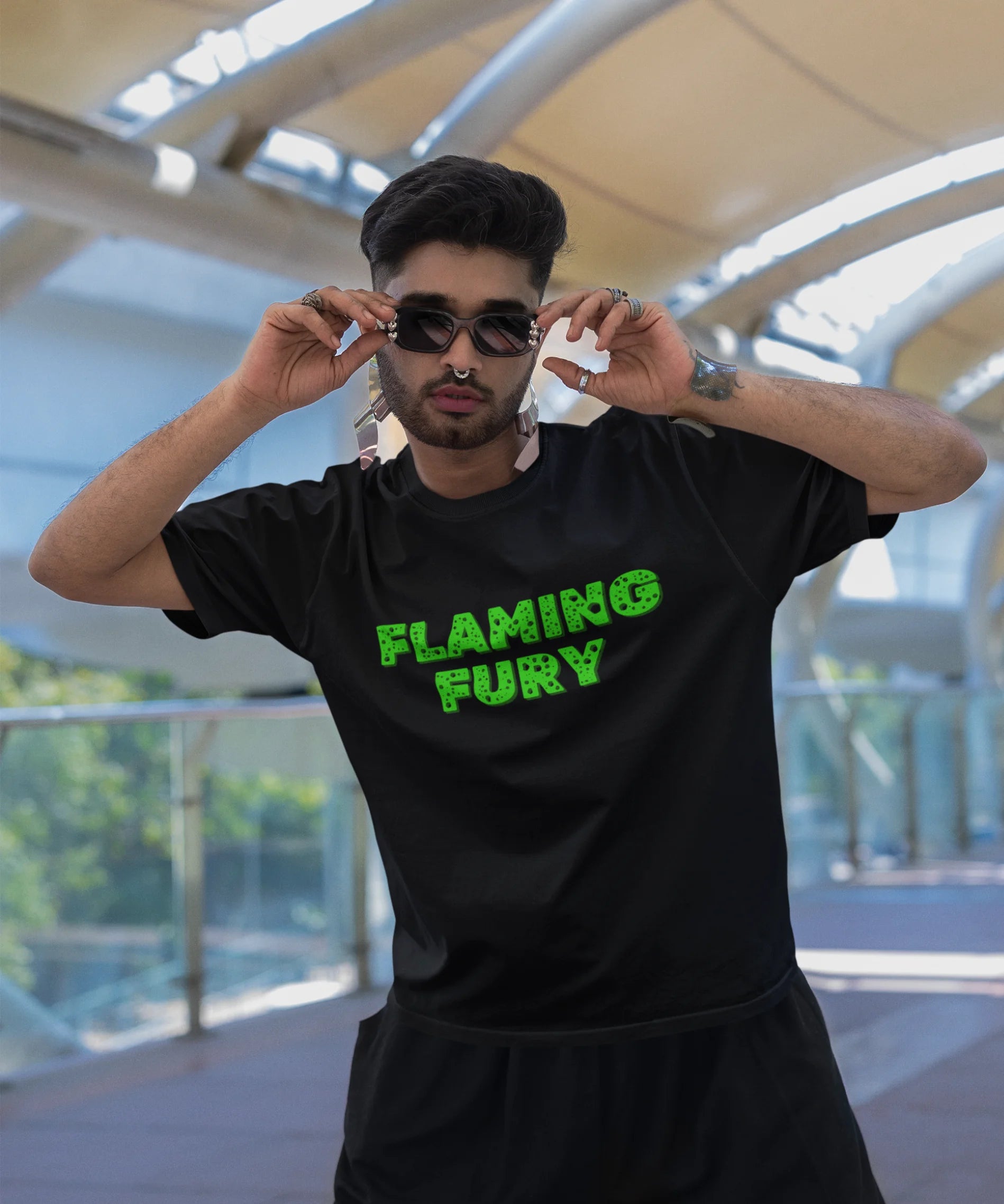 Flaming Fury Oversized T-Shirt - JXN Fury