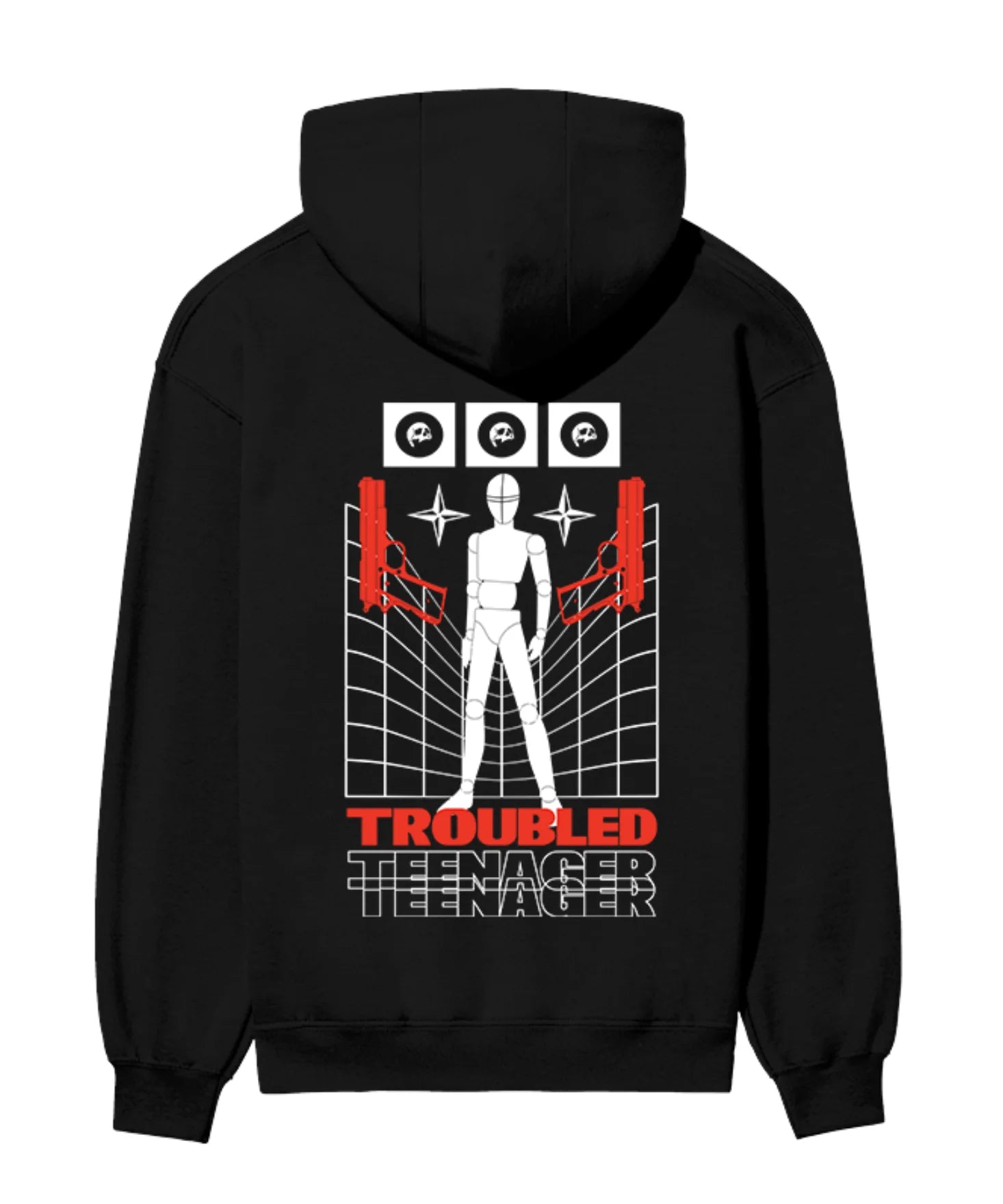 Troubled Teenager Graphic Hoodie