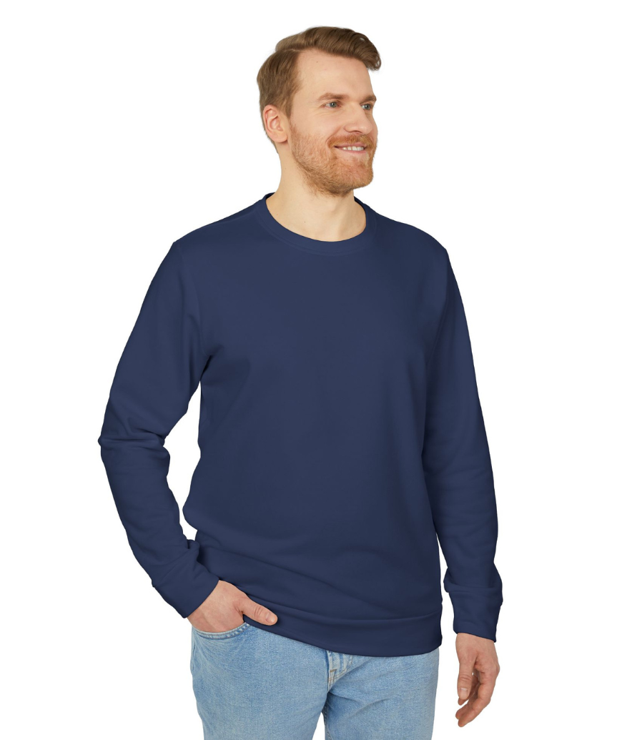 Navy Blue Solid Sweatshirt