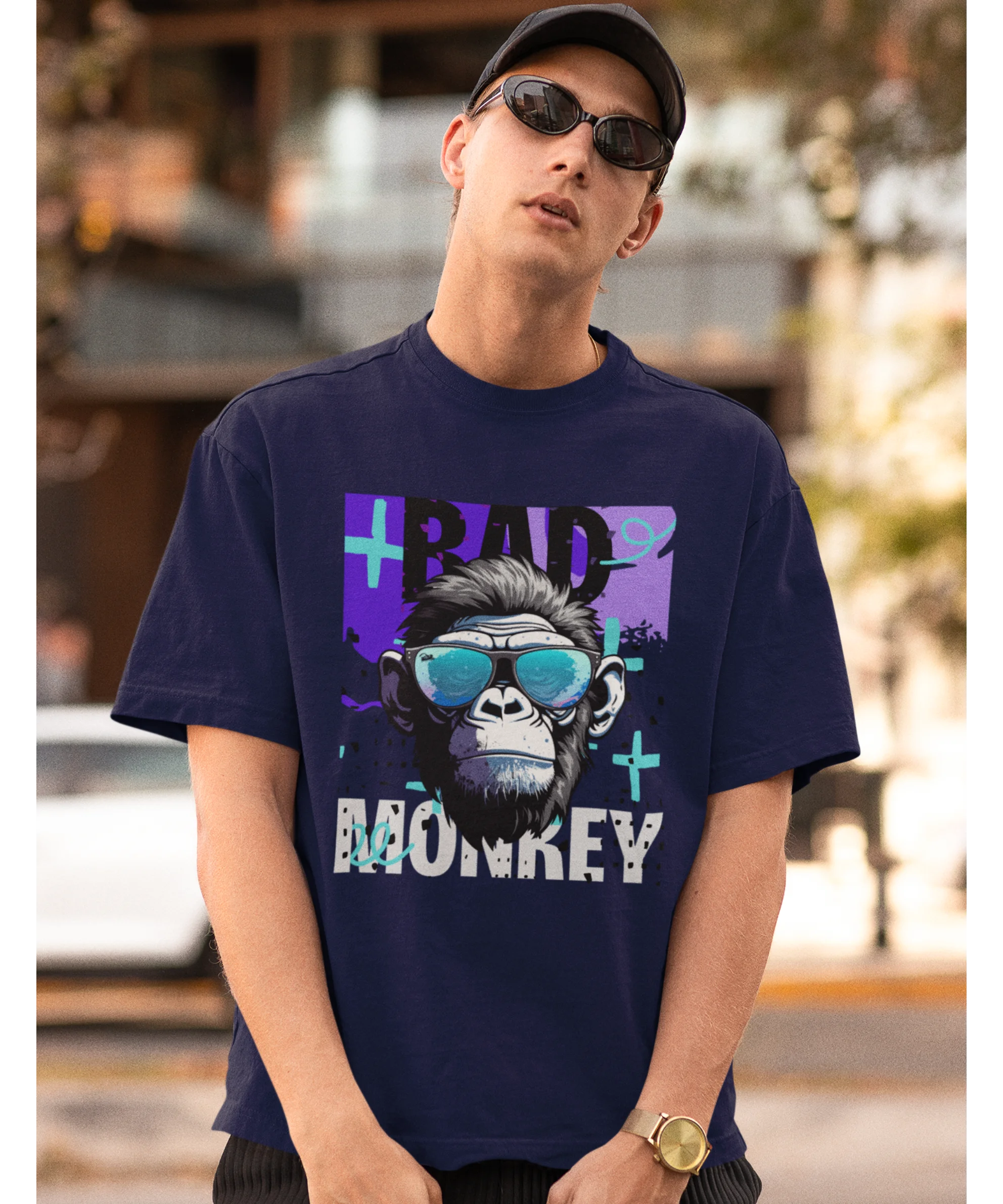 Bad Monkey Oversized T-Shirt - JXN Fury