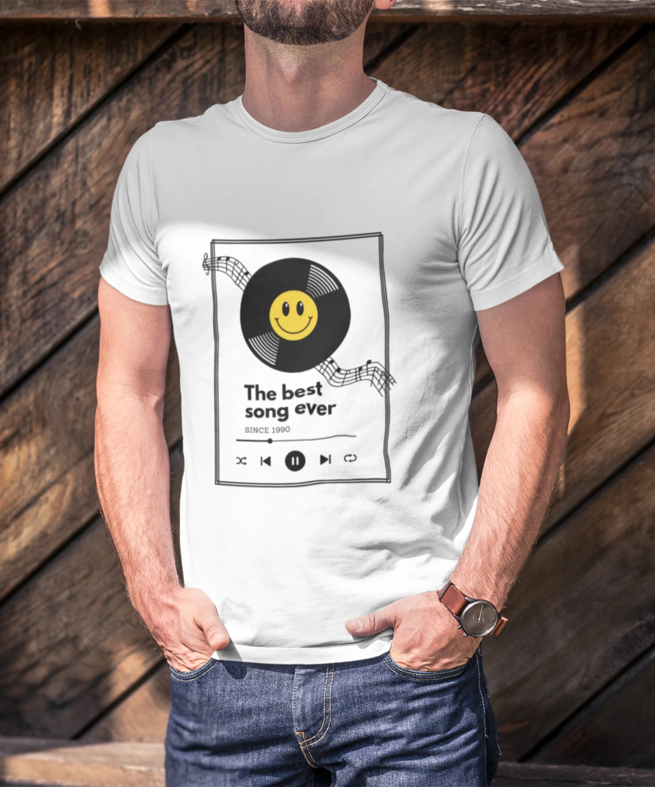 The Best Song Ever Smiley T-Shirt - JXN Fury