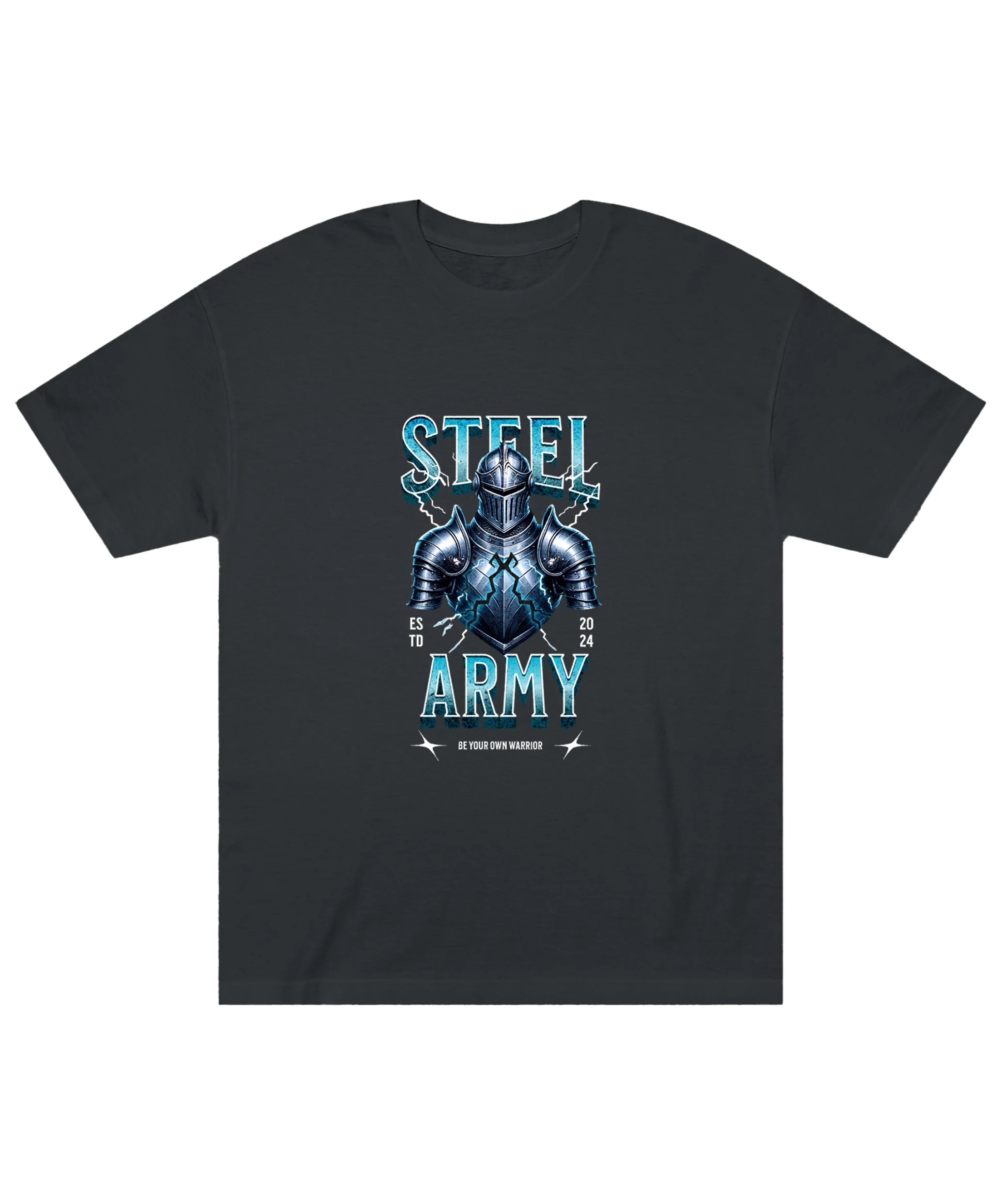 Steel Army Round Neck Classic T-shirt - JXN Fury