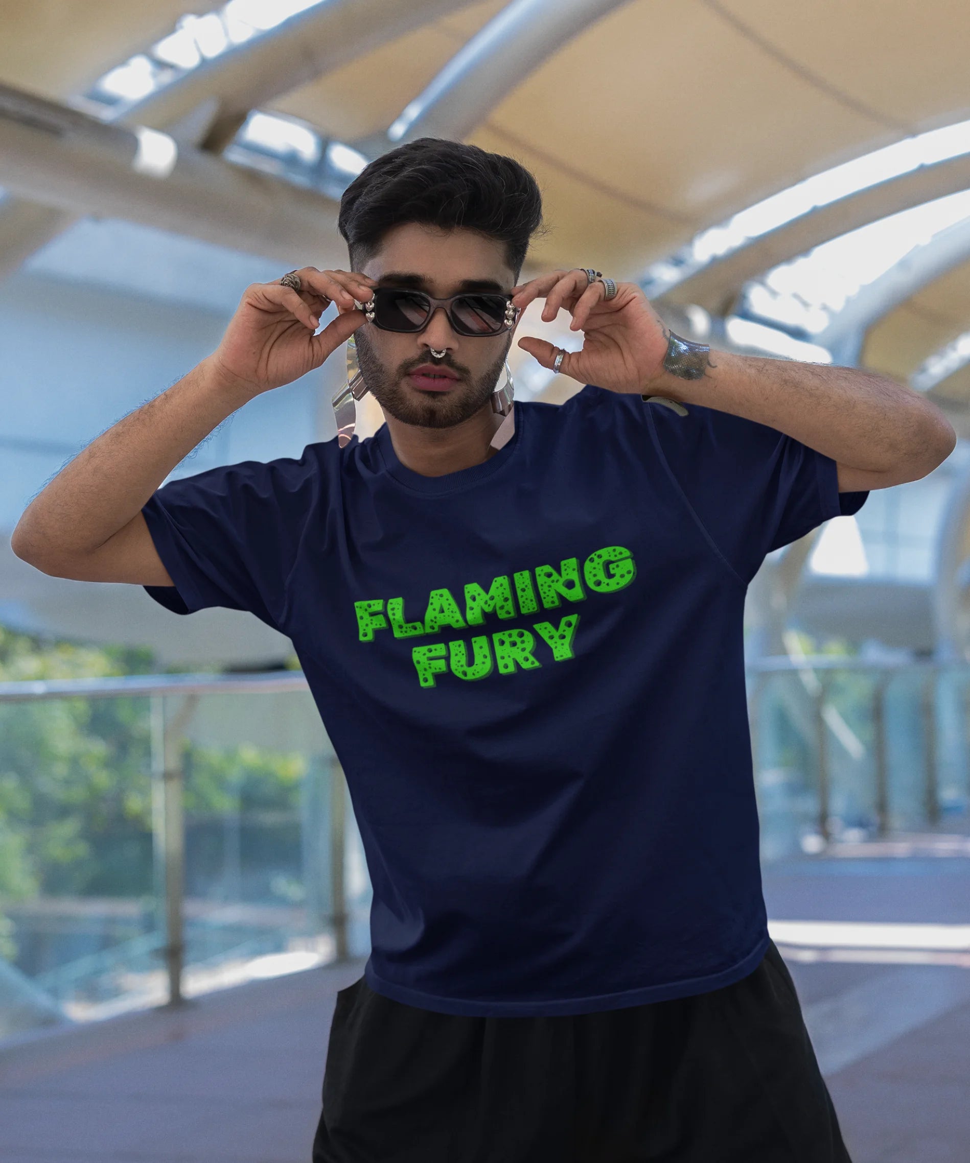 Flaming Fury Oversized T-Shirt - JXN Fury