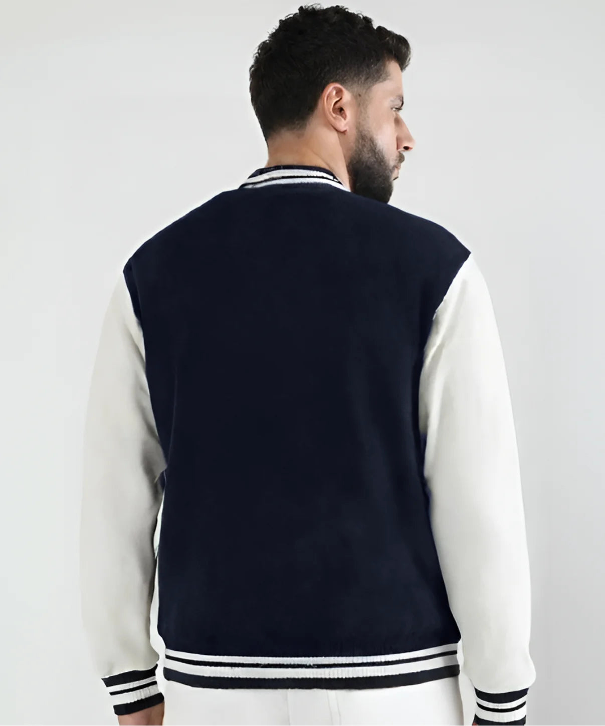 Navy Blue Varsity Jacket