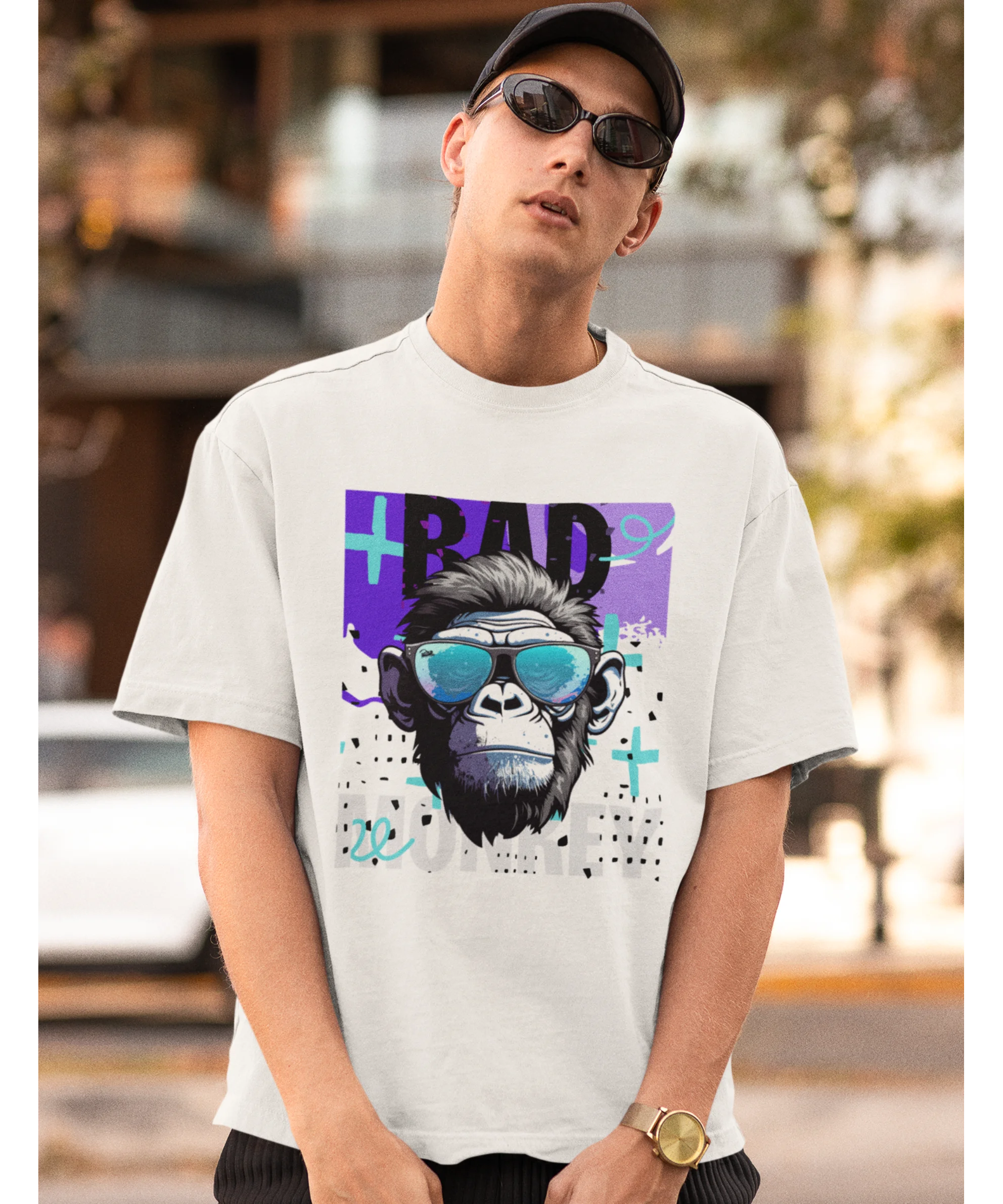 Bad Monkey Oversized T-Shirt - JXN Fury