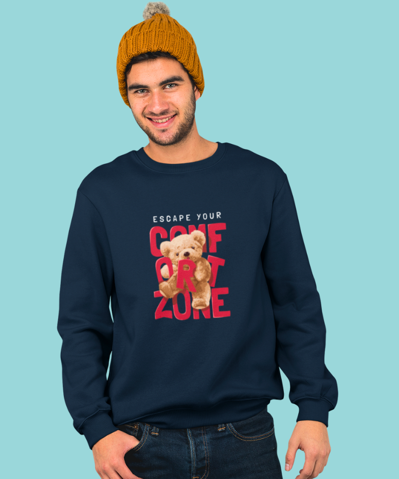 Comfort Zone Teddy Sweatshirt.