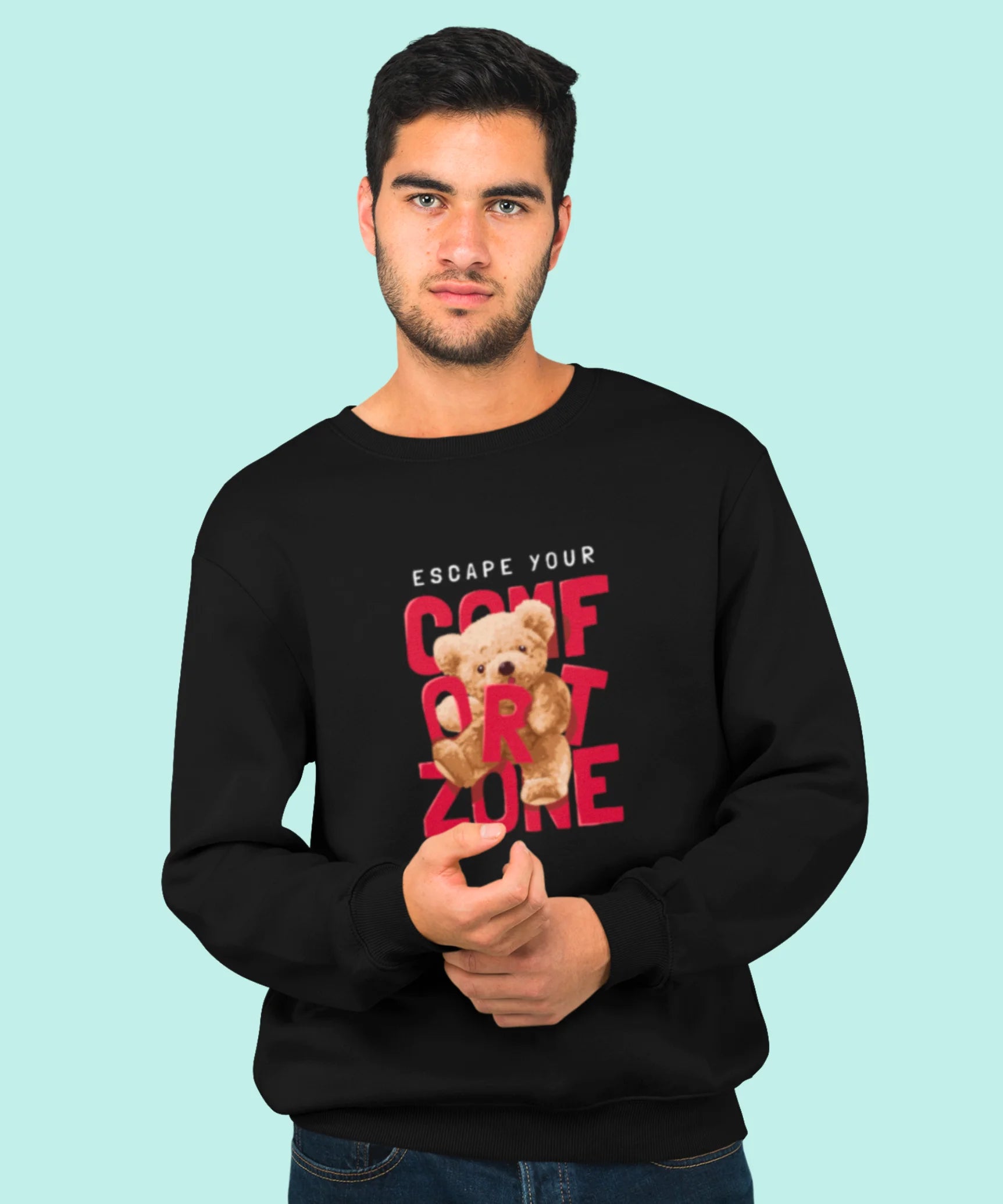 Comfort Zone Teddy Sweatshirt.