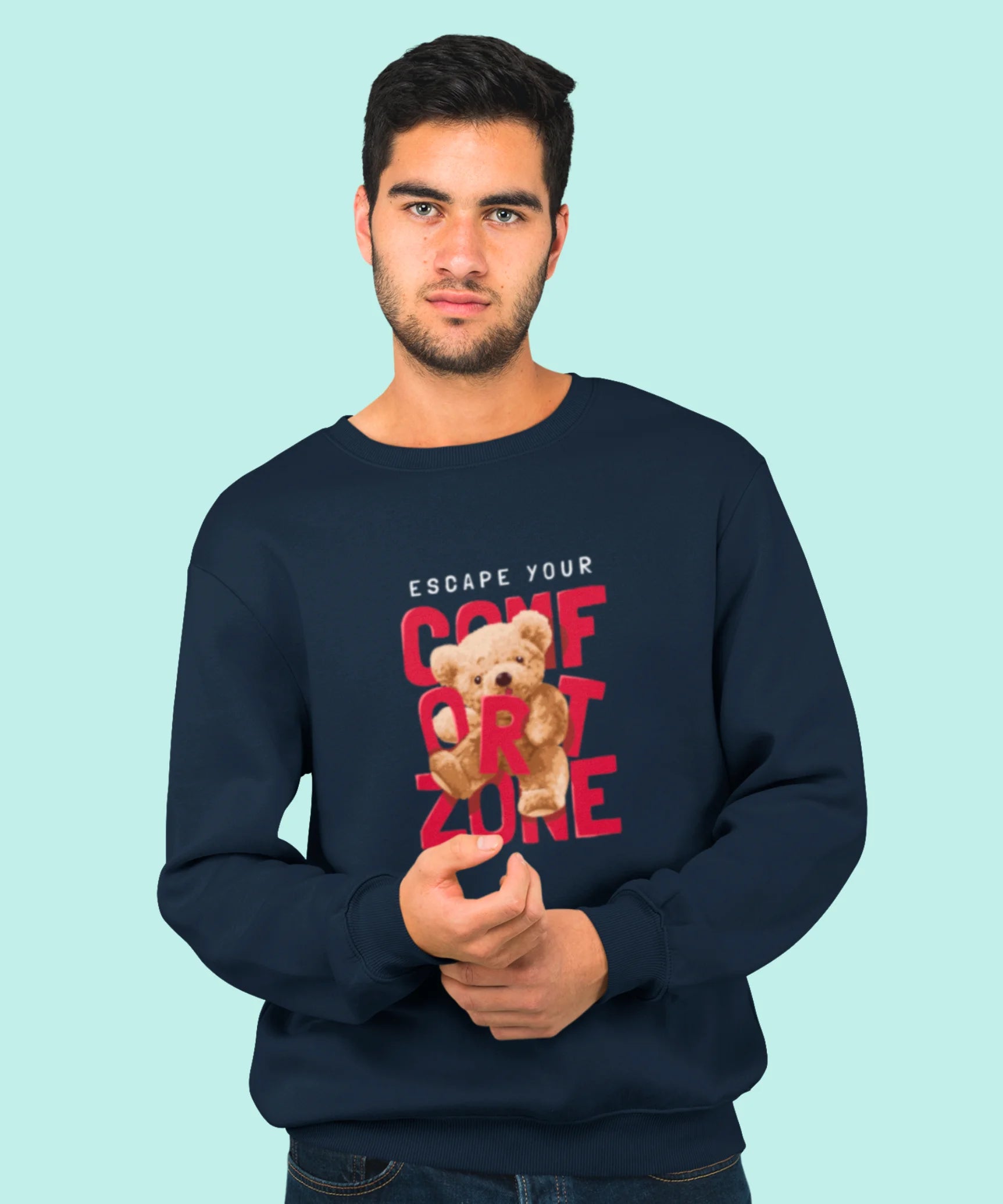 Comfort Zone Teddy Sweatshirt.