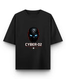 Cybernetic Robot Samurai Oversized T-Shirt.