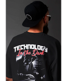 Dark Tech Hacker Oversized T-Shirt.