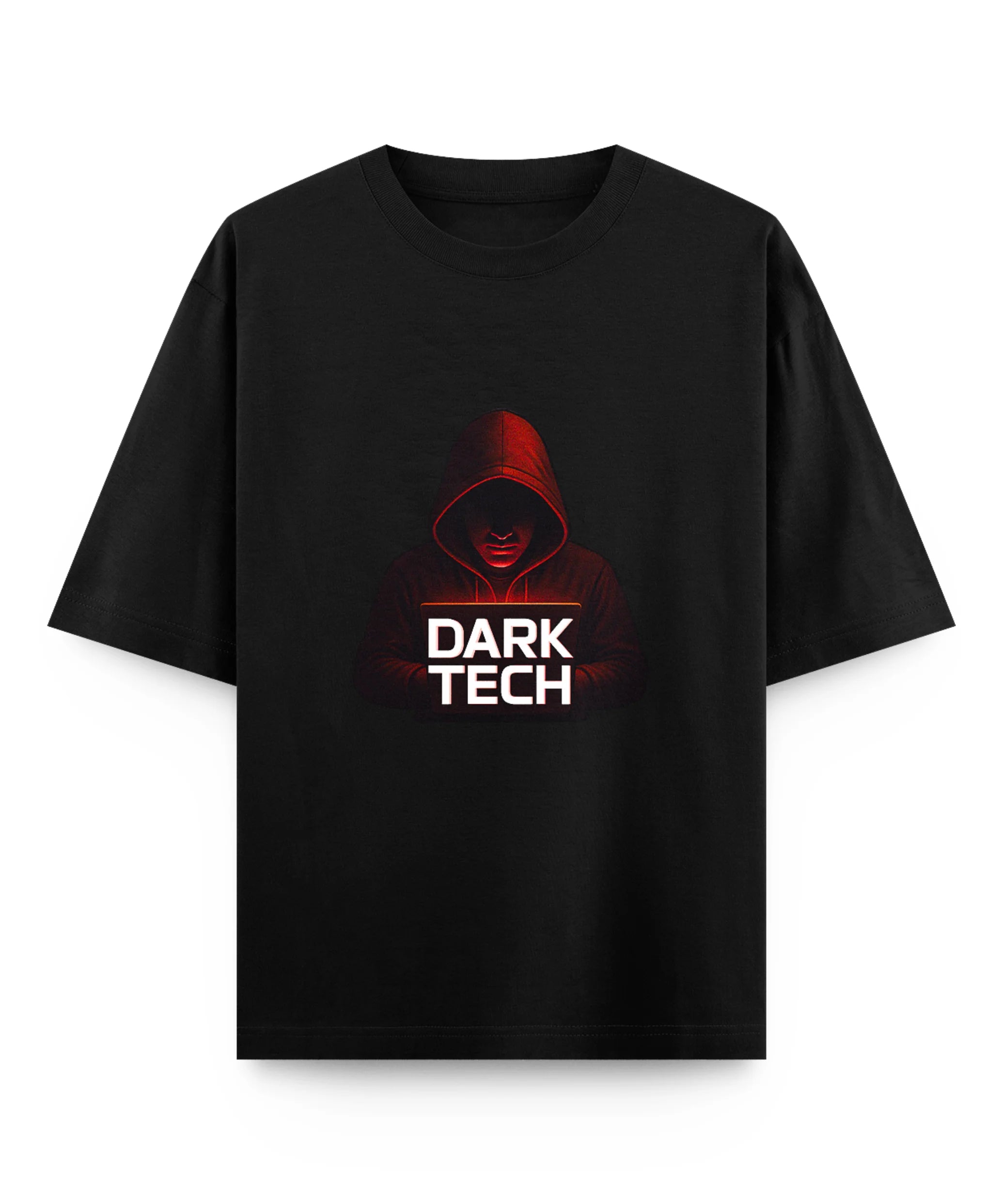 Dark Tech Hacker Oversized T-Shirt.