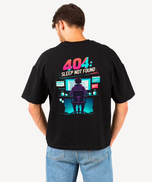 Error 404 Coder Life Oversized T-Shirt.