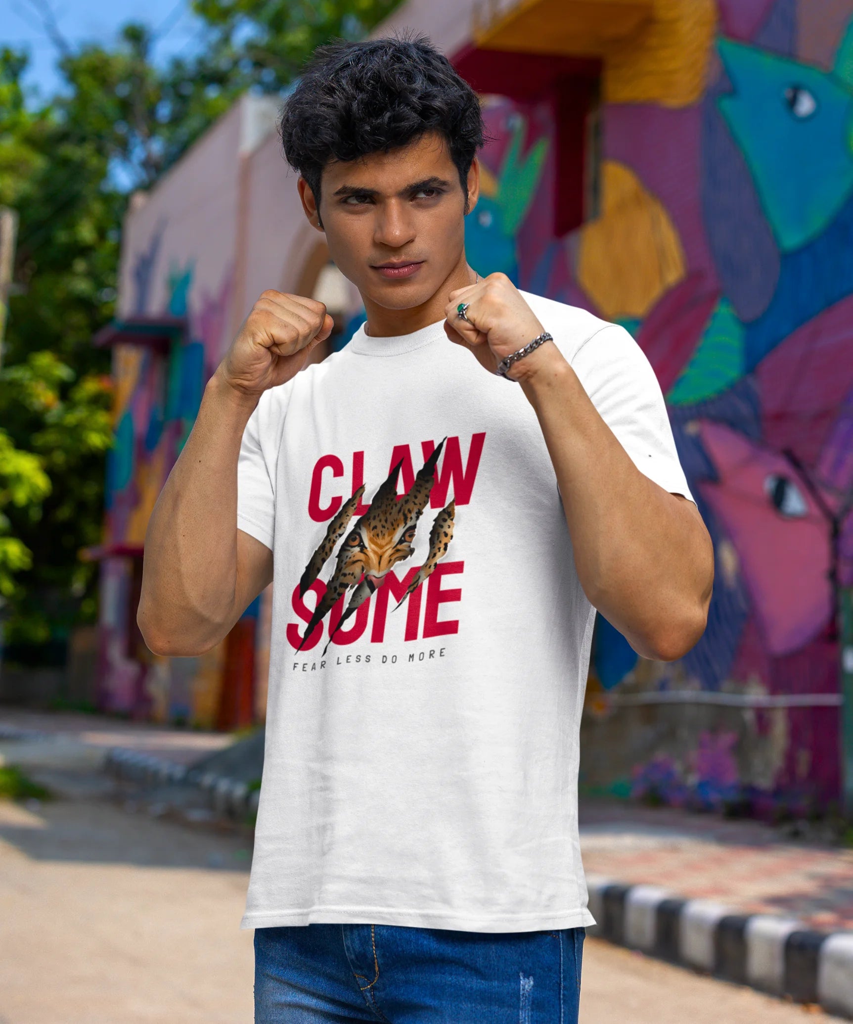 Fearless Tiger Graphic T-Shirt.