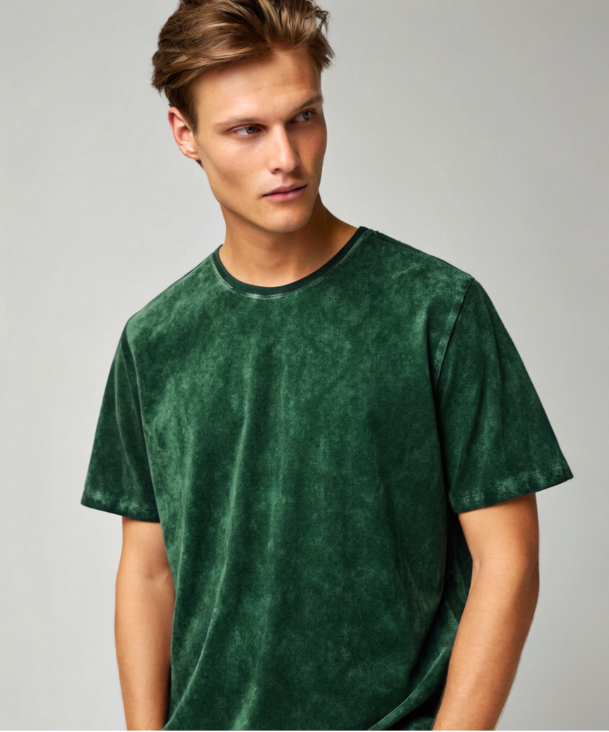 Green Acid Wash Oversized T-Shirt.