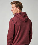 Maroon Acid Wash Hoodie.