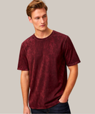 Maroon Acid Wash Oversized T-Shirt.