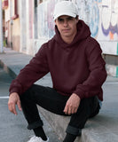 Maroon Solid Oversized Hoodie.