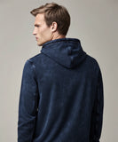 Navy Blue Acid Wash Hoodie.