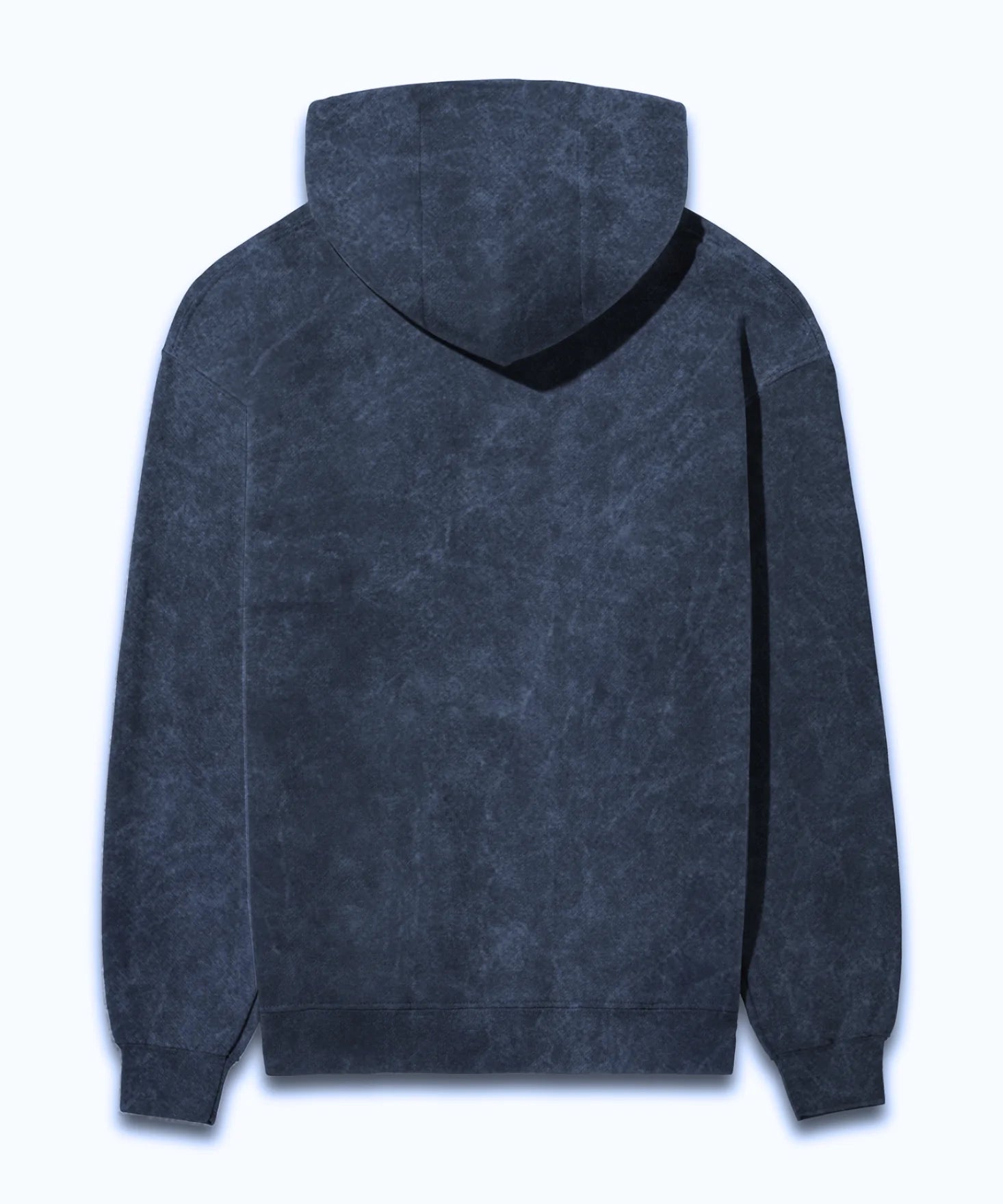 Navy Blue Acid Wash Hoodie.