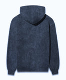 Navy Blue Acid Wash Hoodie.