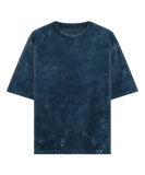 Navy Blue Acid Wash Oversized T-Shirt.