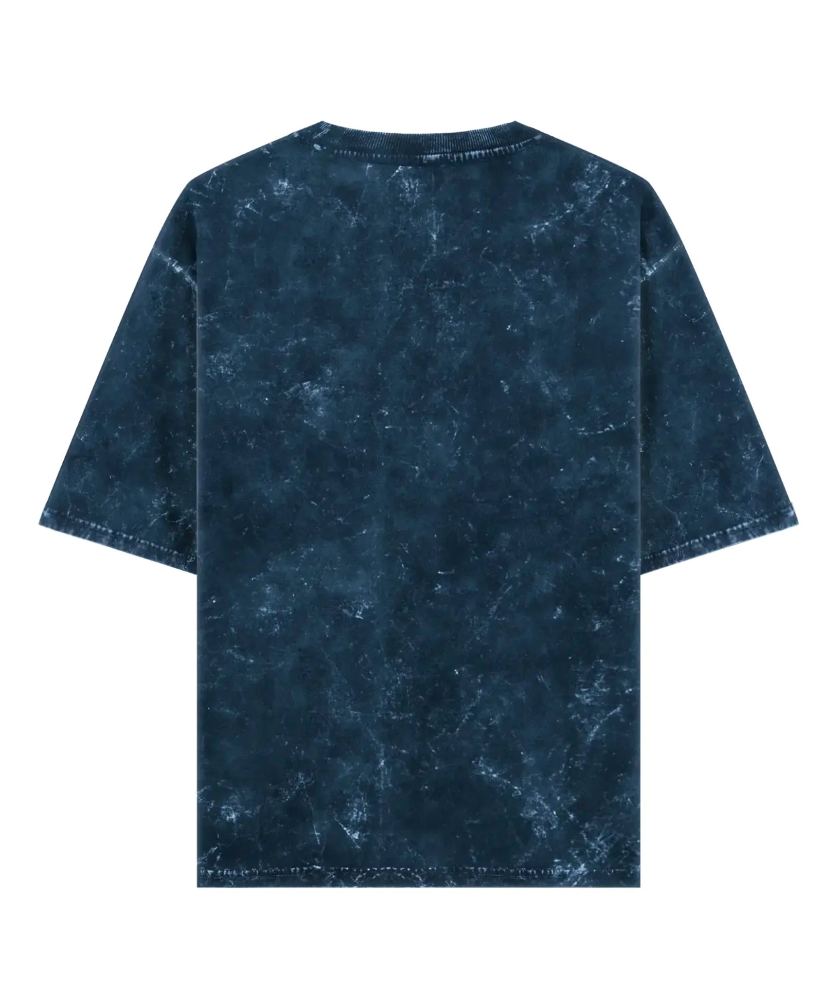 Navy Blue Acid Wash Oversized T-Shirt.