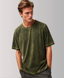 Olive Acid Wash Oversized T-Shirt.
