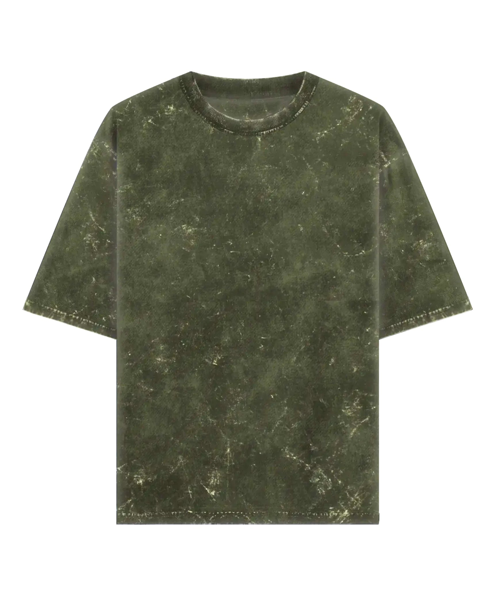 Olive Acid Wash Oversized T-Shirt.
