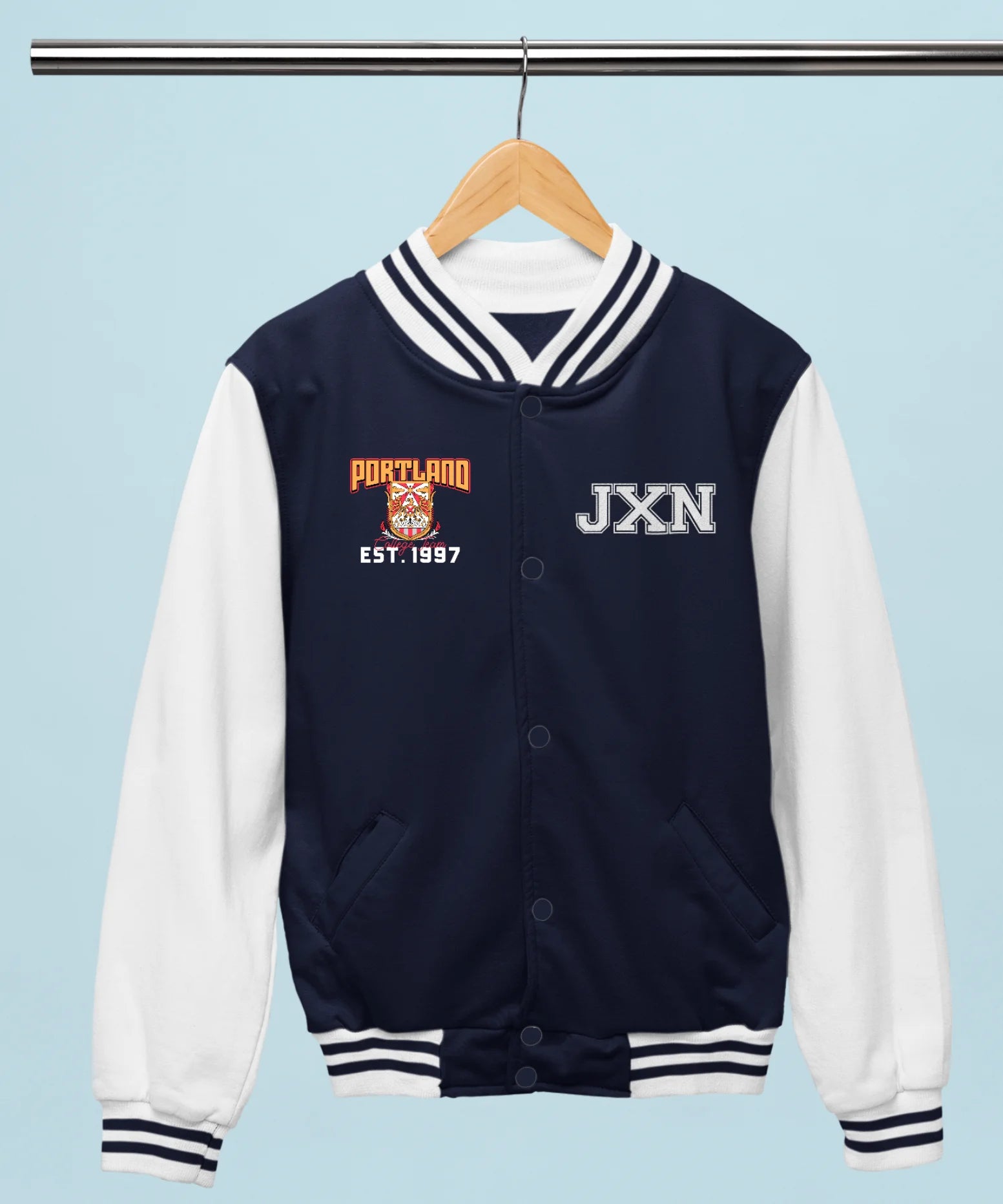 Portland College Varsity Jacket.