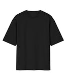 Solid Black Oversized T-Shirt.