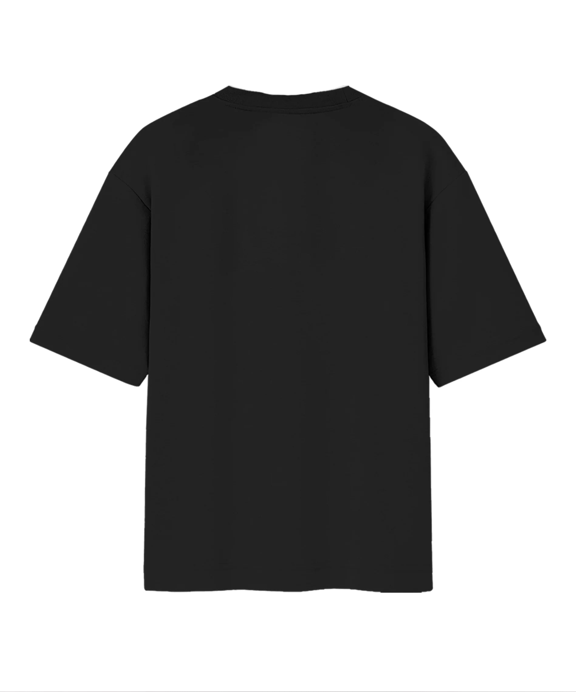 Solid Black Oversized T-Shirt.