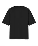 Solid Black Oversized T-Shirt.