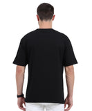 Solid Black Oversized T-Shirt.