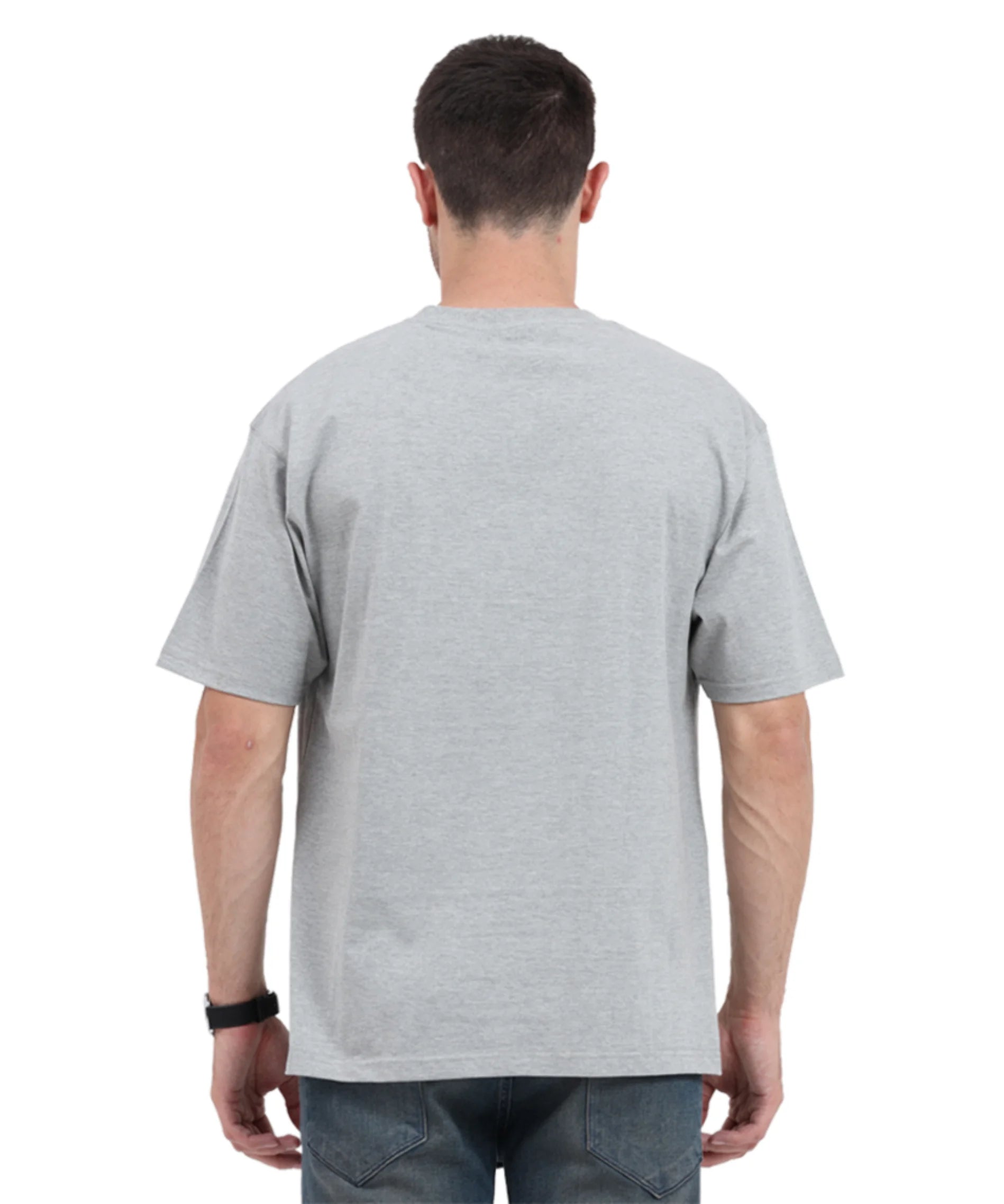 Solid Grey Oversized T-Shirt.