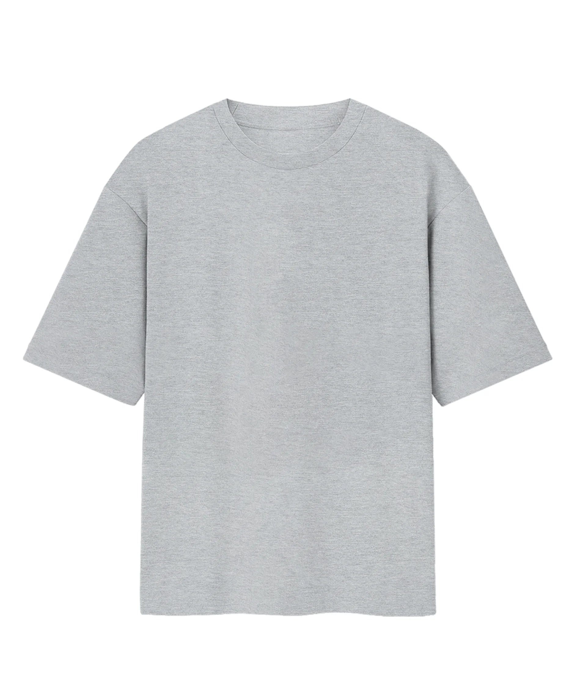 Solid Grey Oversized T-Shirt.