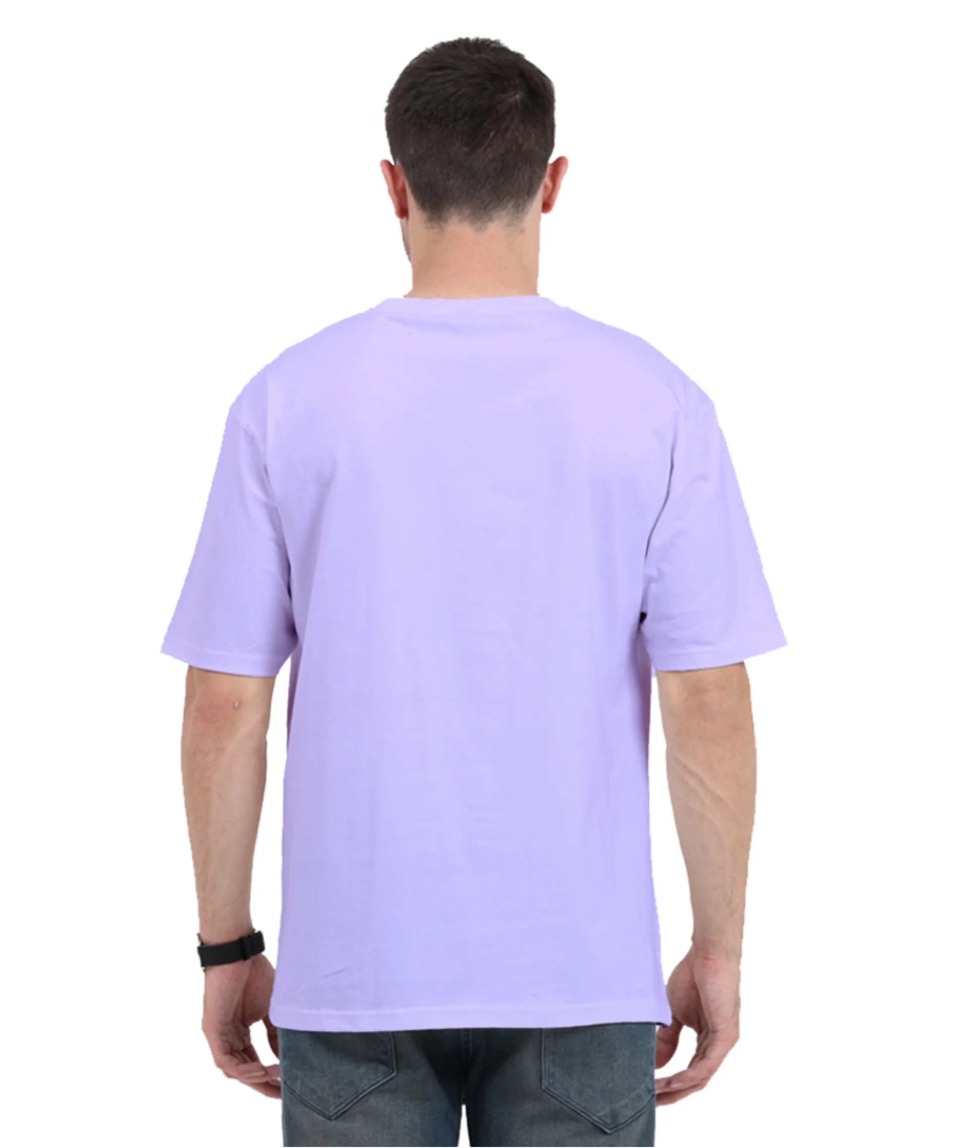 Solid Lavender Oversized T-Shirt.