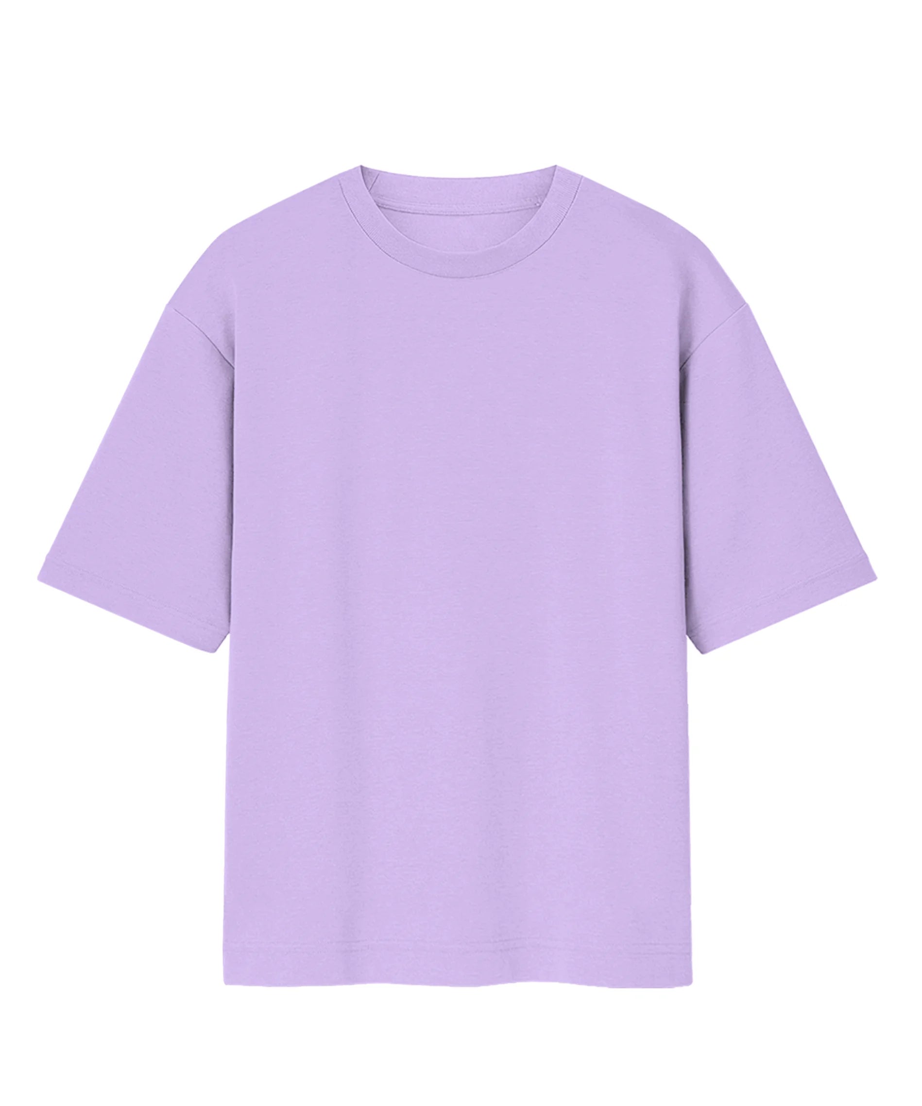 Solid Lavender Oversized T-Shirt.