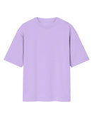 Solid Lavender Oversized T-Shirt.